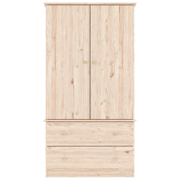 klædeskab ALTA 90x55x170 cm massivt fyrretræ