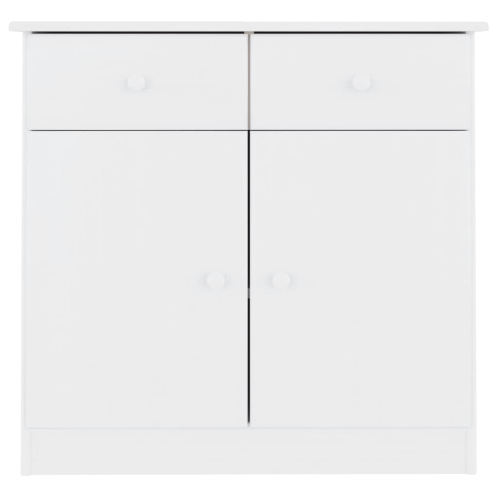skænk ALTA 77x35x73 cm massivt fyrretræ hvid