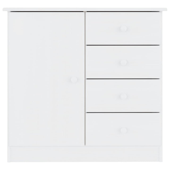 skænk ALTA 77x35x73 cm massivt fyrretræ hvid