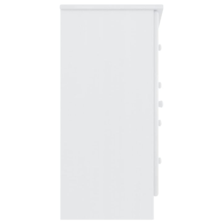 skænk ALTA 77x35x73 cm massivt fyrretræ hvid