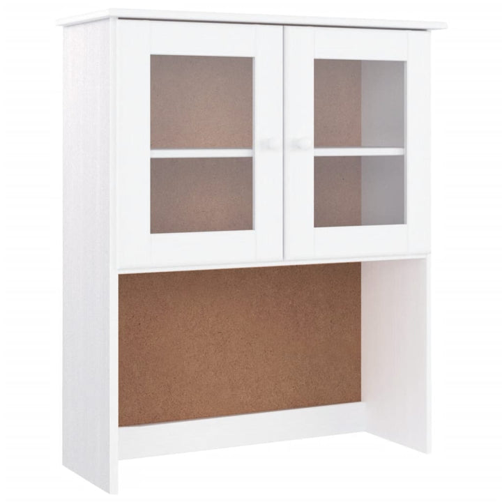 skabstop til skænk ALTA 77x30x92 cm massivt fyrretræ hvid