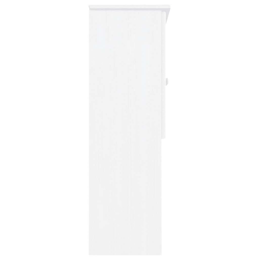 skabstop til skænk ALTA 77x30x92 cm massivt fyrretræ hvid