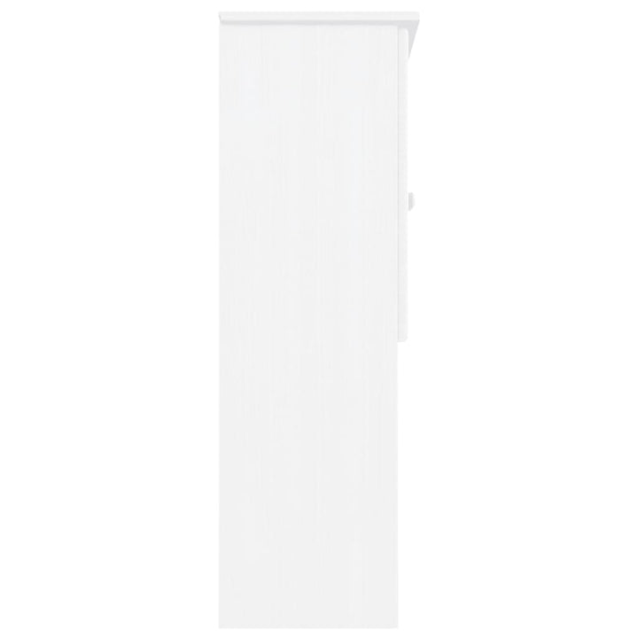 skabstop til skænk ALTA 77x30x92 cm massivt fyrretræ hvid