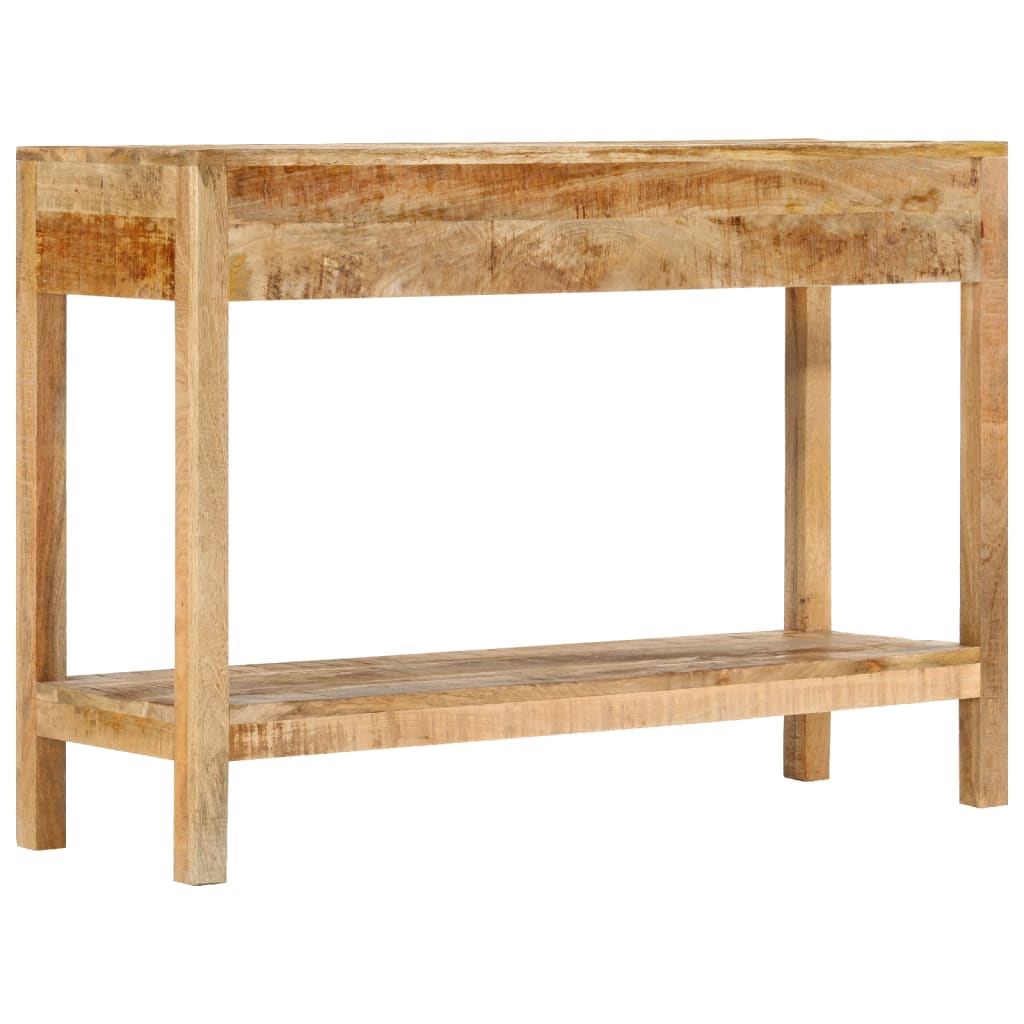 konsolbord med 2 skuffer 110x35x75 cm massivt mangotræ