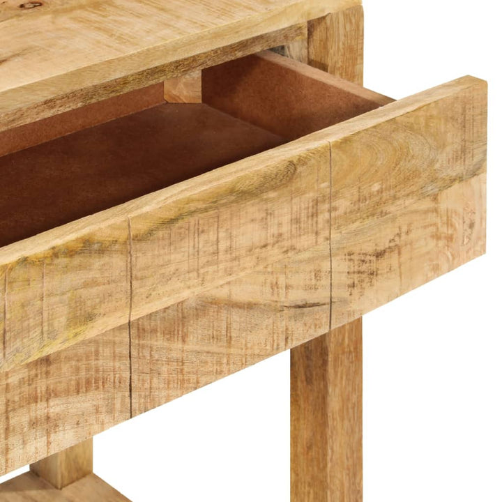 konsolbord med 2 skuffer 110x35x75 cm massivt mangotræ