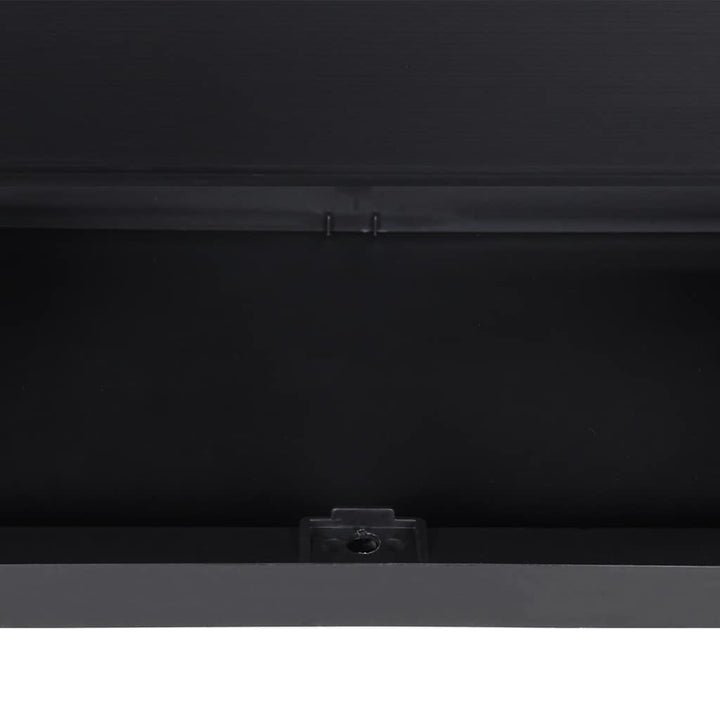 haveskab 65x37x85 cm PP grå og sort