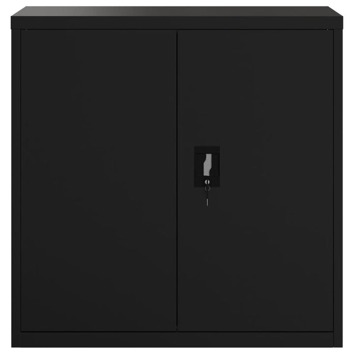 arkivskab 90x40x90 cm stål sort