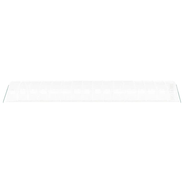 drivhus med stålstel 48 m² 16x3x2 m hvid