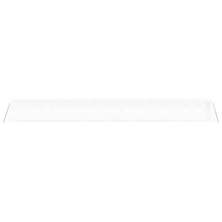 drivhus med stålstel 54 m² 18x3x2 m hvid