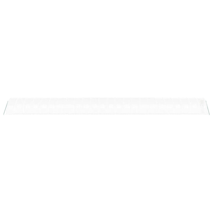 drivhus med stålstel 72 m² 24x3x2 m hvid