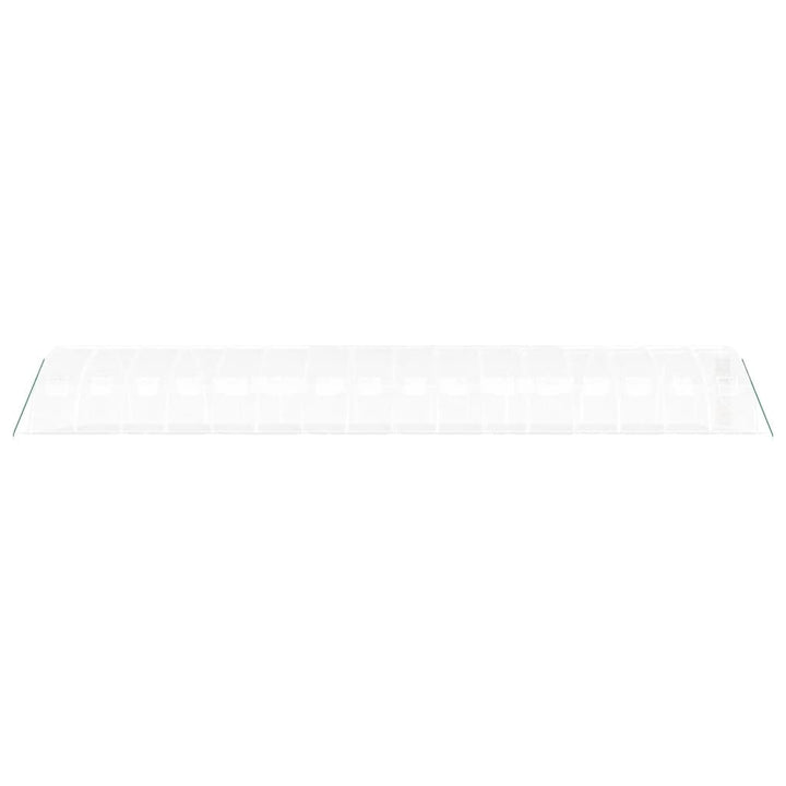drivhus med stålstel 64 m² 16x4x2 m hvid