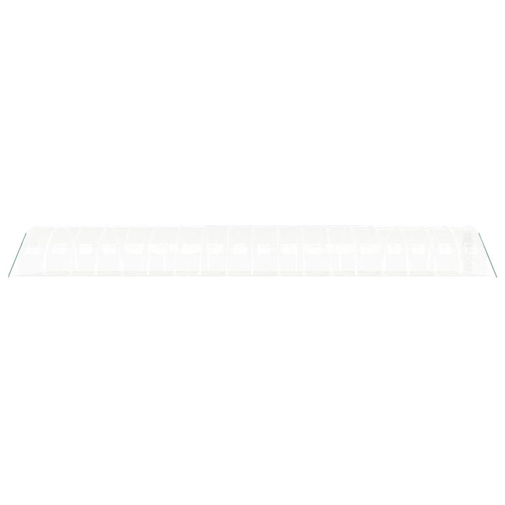 drivhus med stålstel 72 m² 18x4x2 m hvid