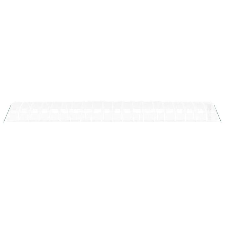 drivhus med stålstel 80 m² 20x4x2 m hvid