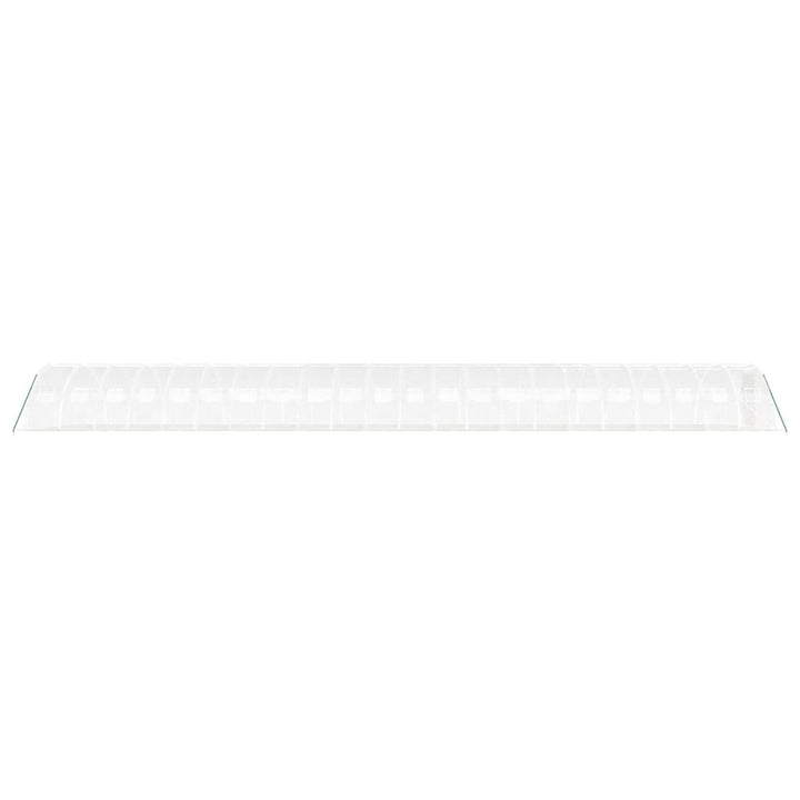 drivhus med stålstel 88 m² 22x4x2 m hvid