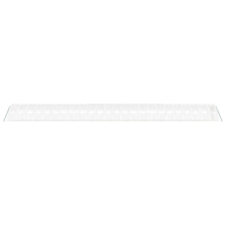 drivhus med stålstel 96 m² 24x4x2 m hvid
