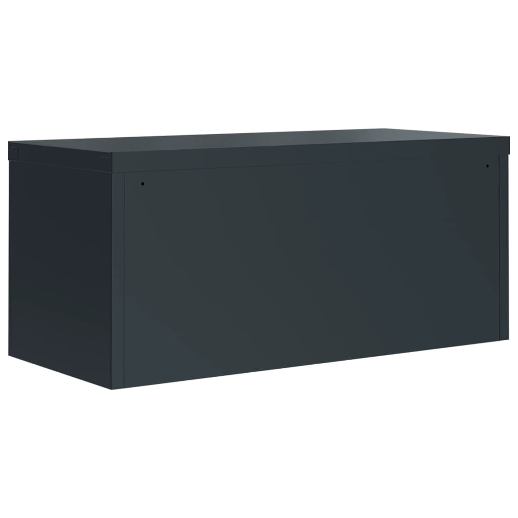 arkivskab 90x40x240 cm stål antracitgrå