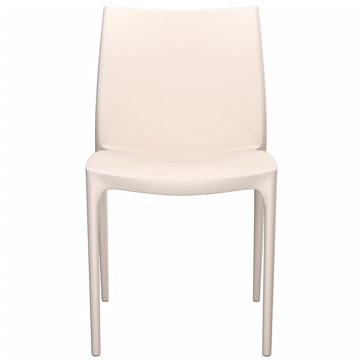 havestole 2 stk. 50x46x80 cm polypropylen cremefarvet