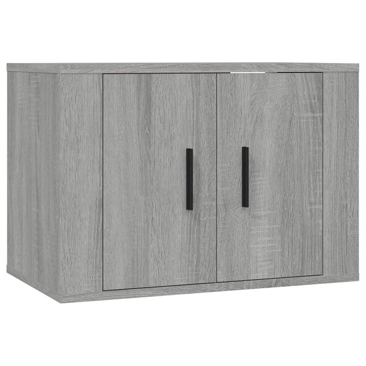 væghængte tv-skabe 3 stk. 57x34,5x40 cm grå sonoma-eg