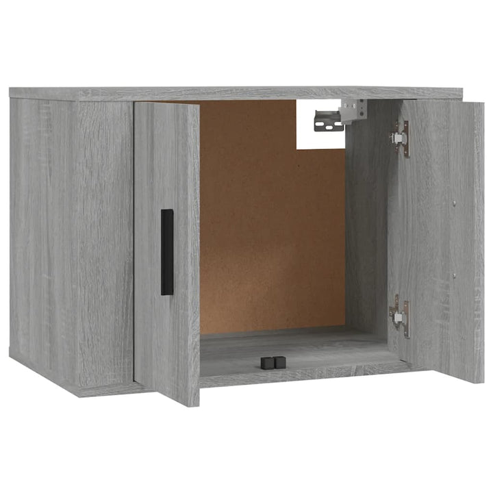 væghængte tv-skabe 3 stk. 57x34,5x40 cm grå sonoma-eg