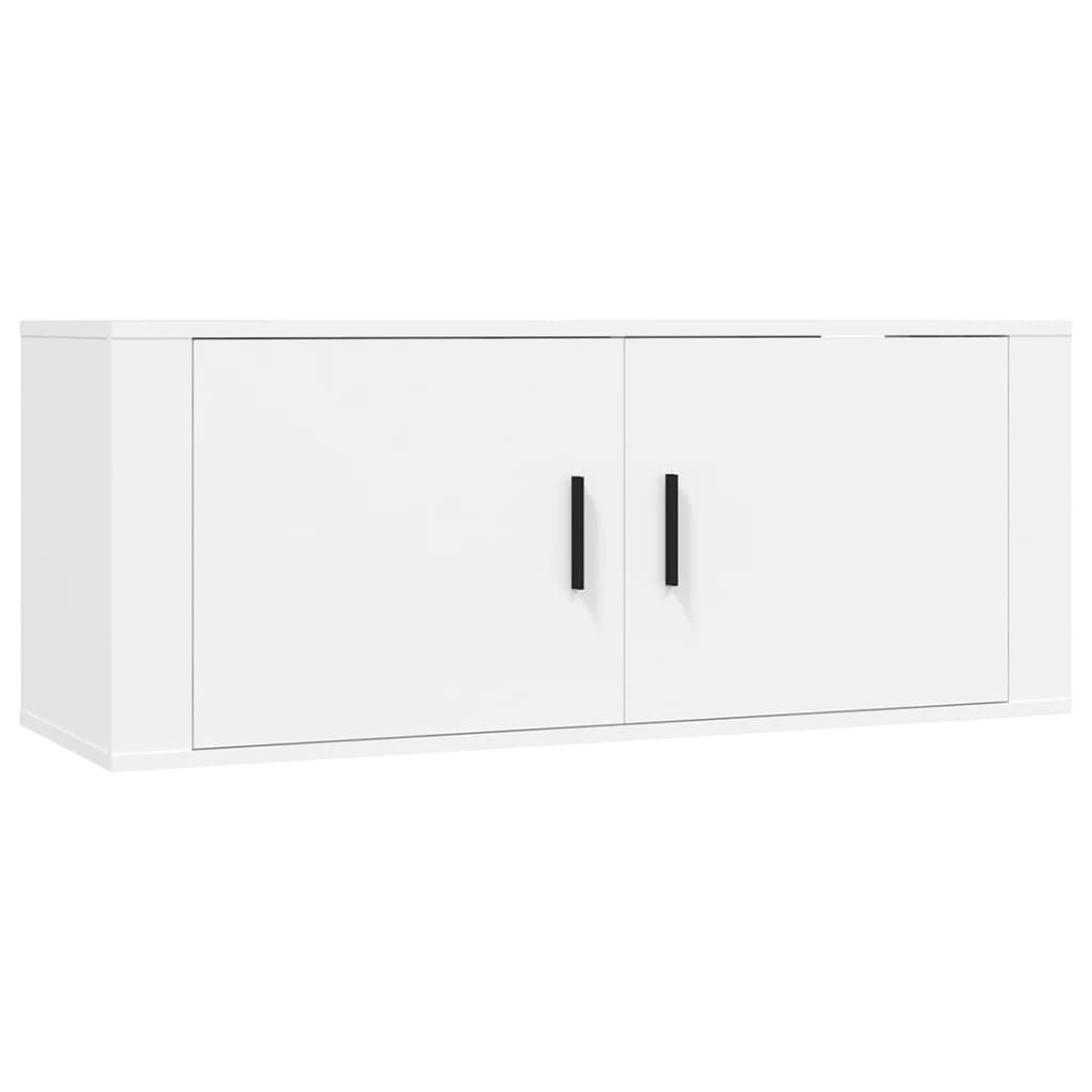 væghængte tv-skabe 3 stk. 100x34,5x40 cm hvid
