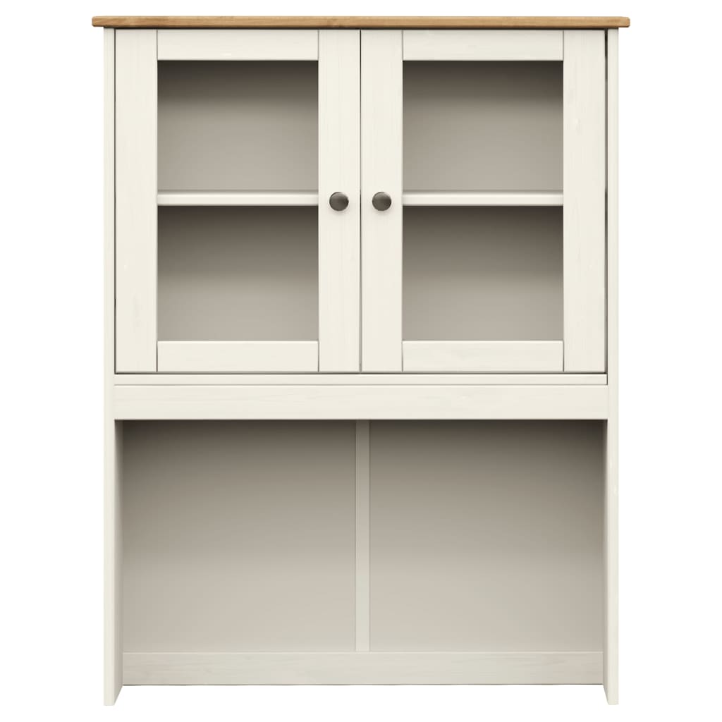 skænk VIGO 78x40x175 cm massivt fyrretræ hvid