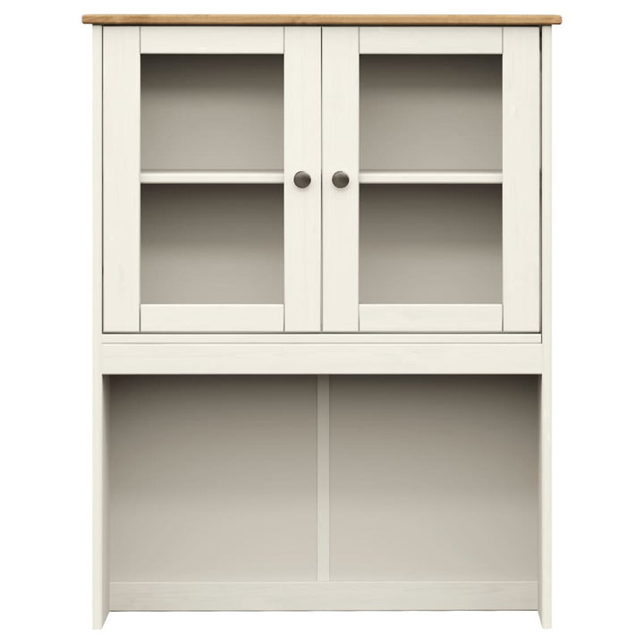 skænk VIGO 78x40x175 cm massivt fyrretræ hvid