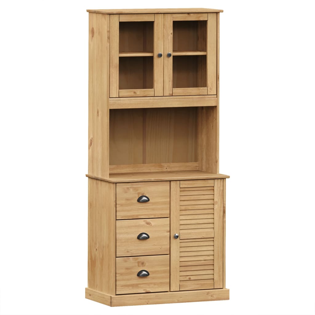 skænk VIGO 78x40x175 cm massivt fyrretræ