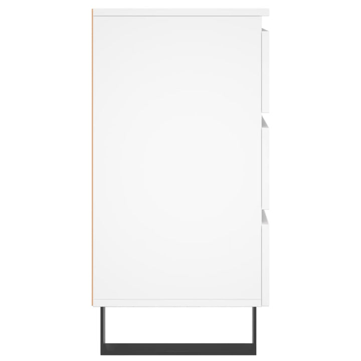 sengeborde 2 stk. 40x35x69 cm konstrueret træ hvid