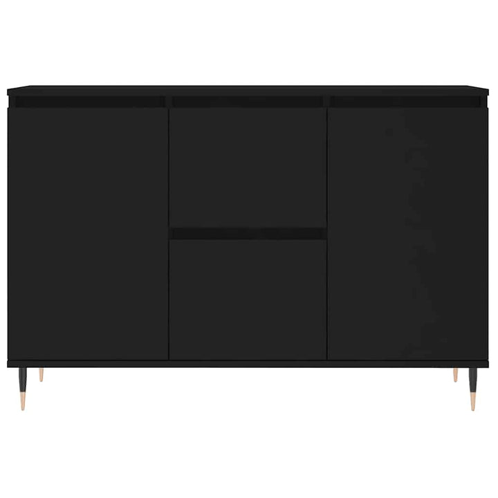 skænk 101,5x35x70 cm konstrueret træ sort