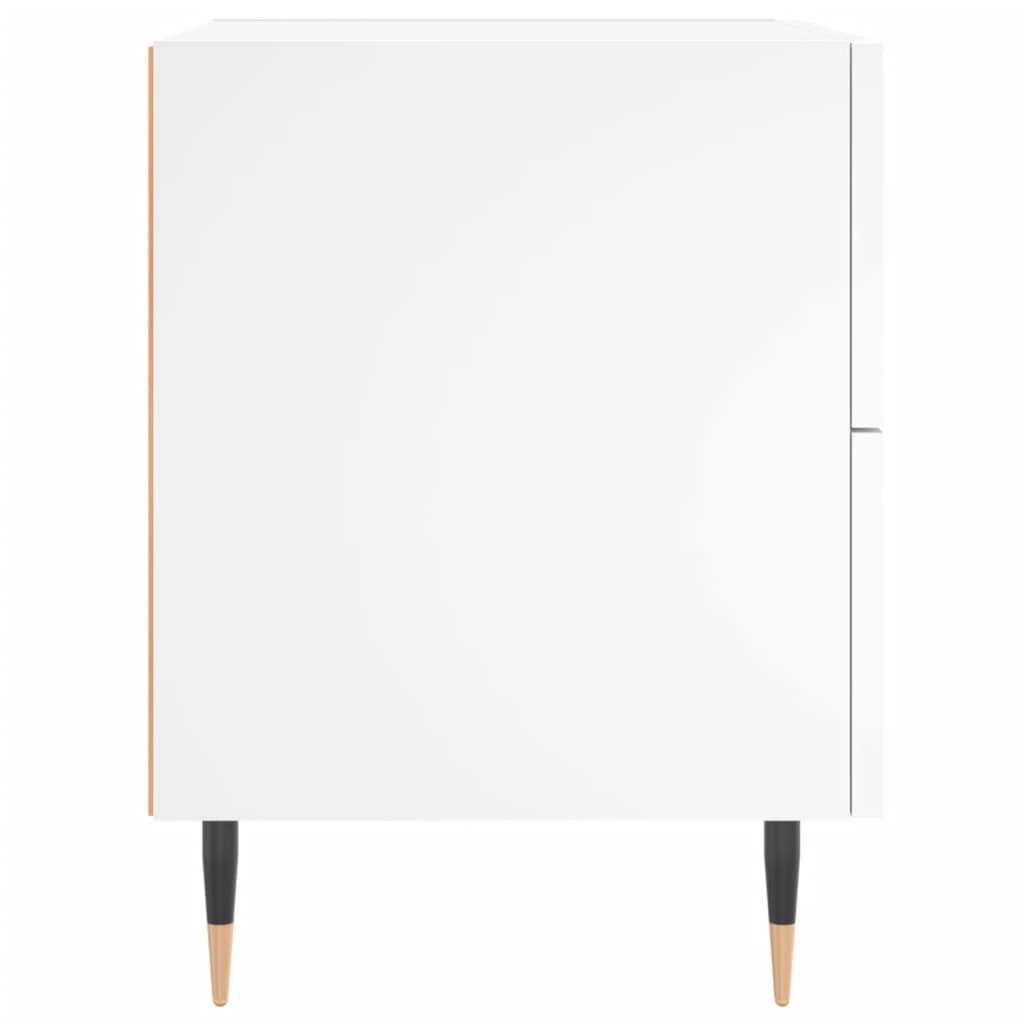 sengeborde 2 stk. 40x35x47,5 cm konstrueret træ hvid