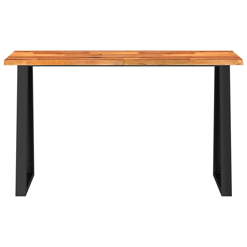 kosolbord med naturlig kant 140x40x80 cm massivt akacietræ