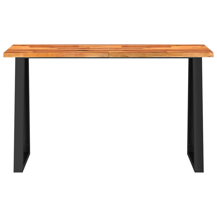 kosolbord med naturlig kant 140x40x80 cm massivt akacietræ