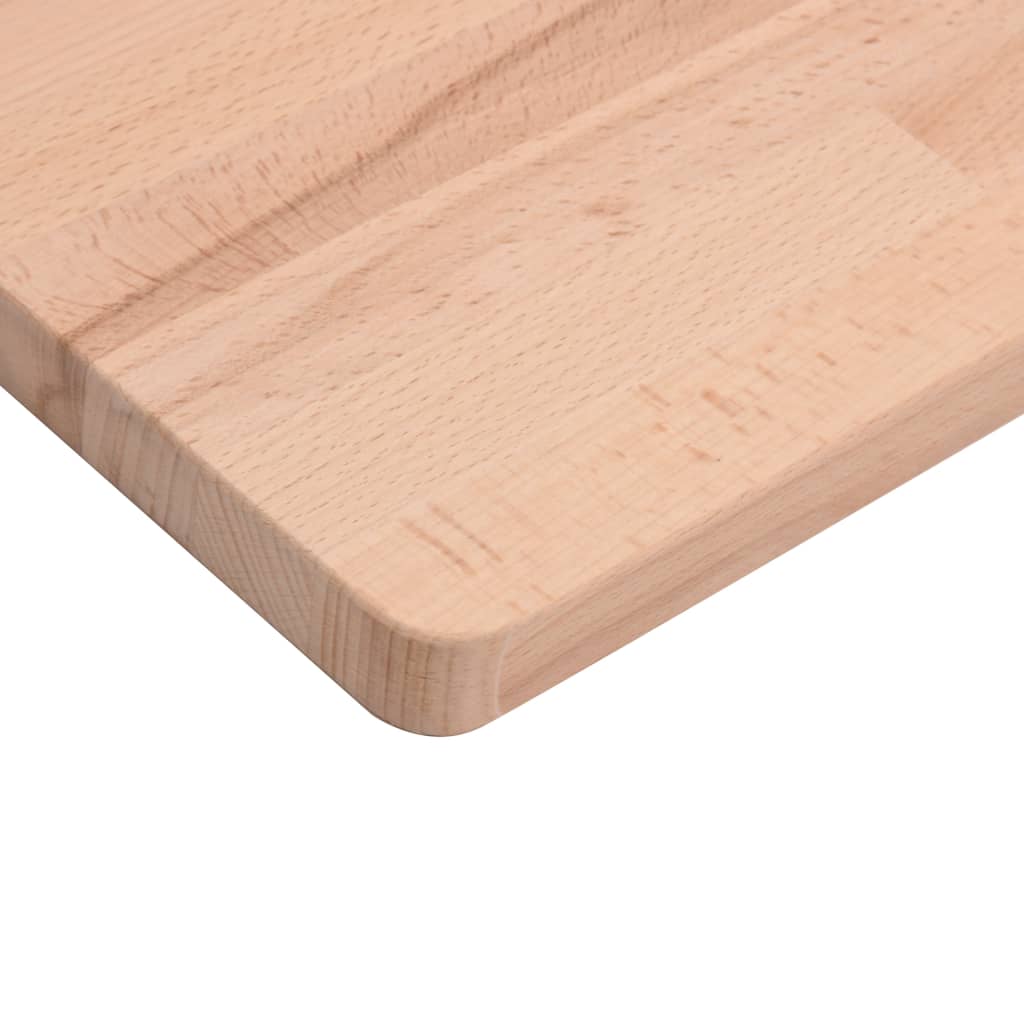 bordplade 100x50x2,5 cm rektangulær massivt bøgetræ