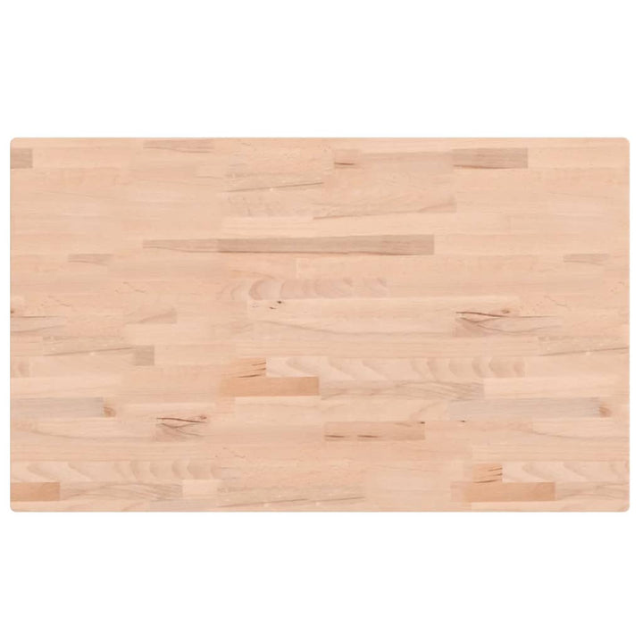 bordplade 100x60x2,5 cm rektangulær massivt bøgetræ