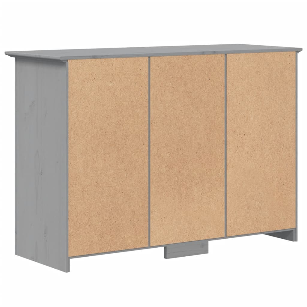 skænk BODO 115,5x44x80 cm massivt fyrretræ grå
