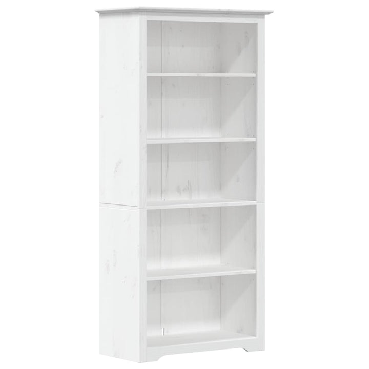 bogreol BODO 5 hylder 82x40x173 cm massivt fyrretræ hvid