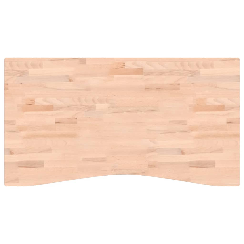 skrivebordsplade 110x(55-60)x4 cm massivt bøgetræ