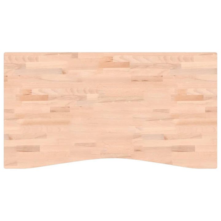 skrivebordsplade 110x(55-60)x4 cm massivt bøgetræ