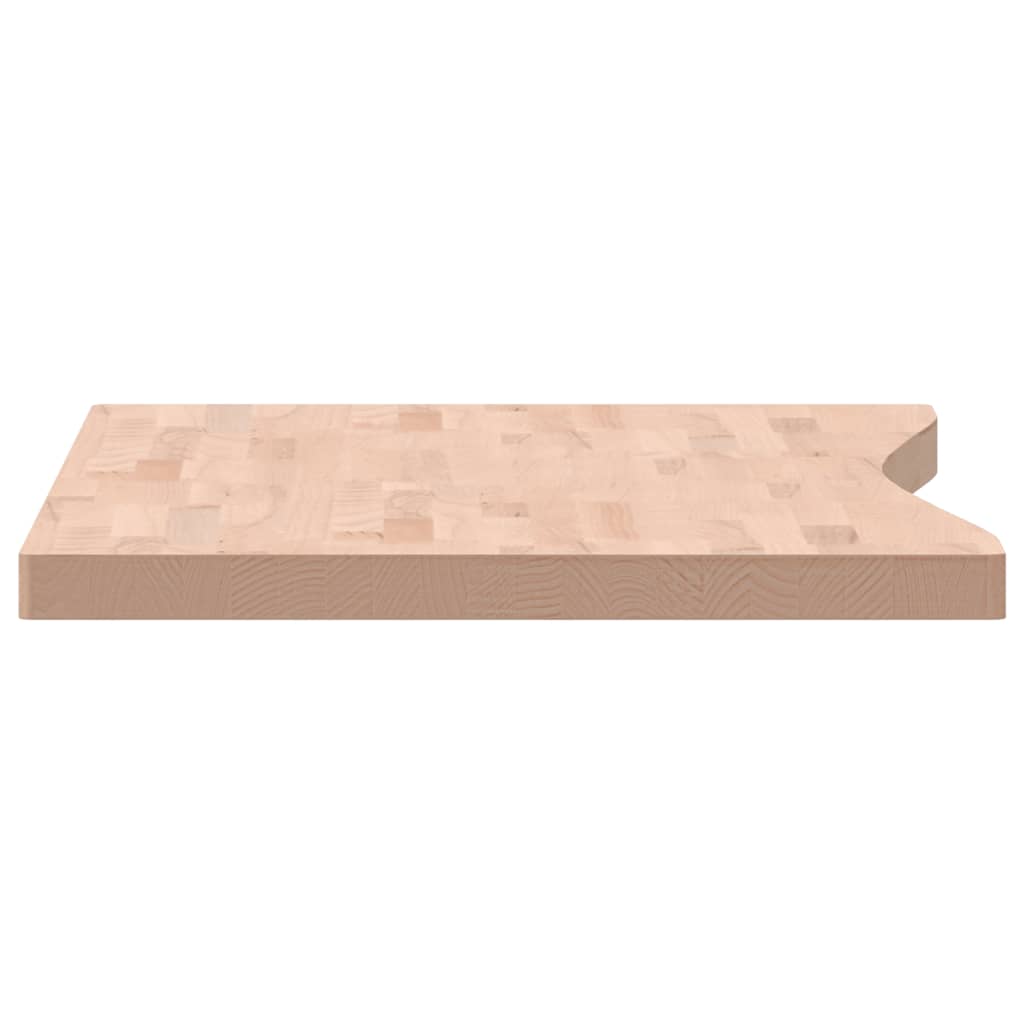 skrivebordsplade 110x(55-60)x4 cm massivt bøgetræ