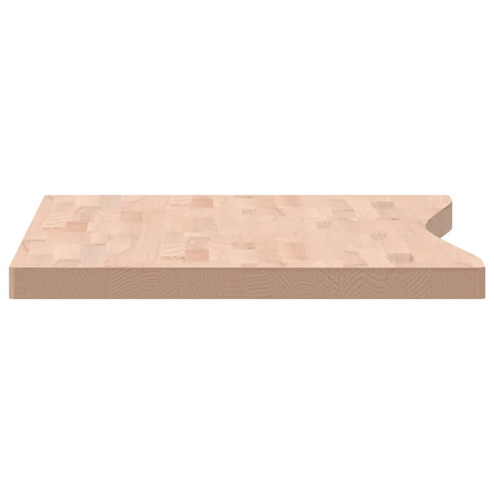 skrivebordsplade 110x(55-60)x4 cm massivt bøgetræ