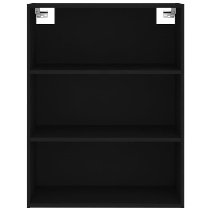 reol 69,5x32,5x180 cm konstrueret træ sort