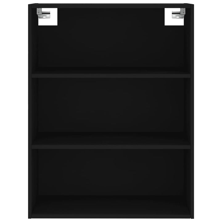 reol 69,5x32,5x180 cm konstrueret træ sort