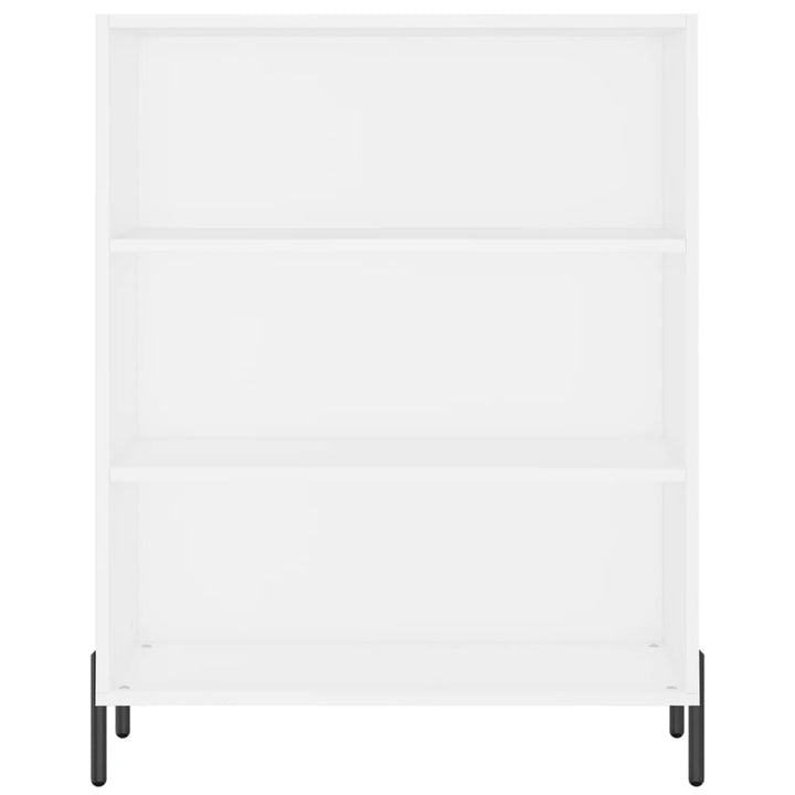 reol 69,5x32,5x180 cm konstrueret træ hvid