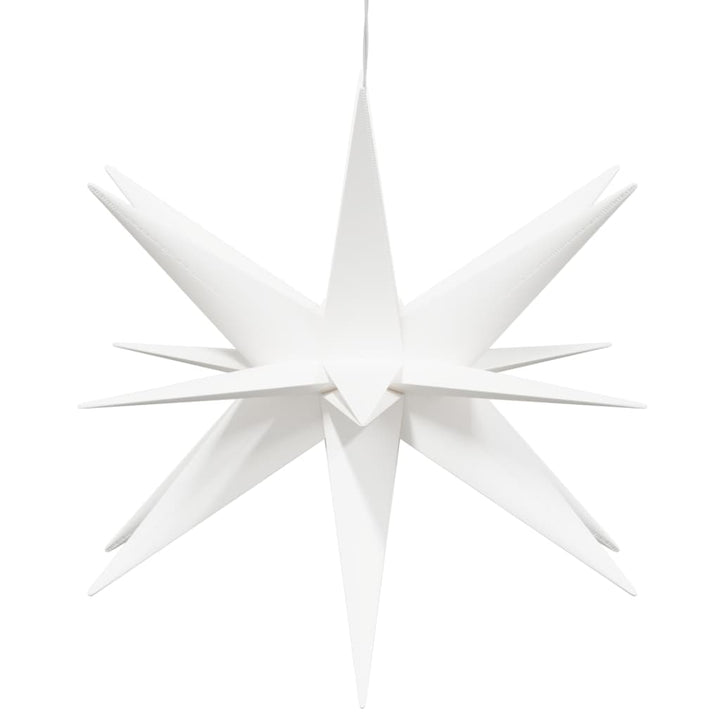 juledekorationer med LED-lys 3 stk. 43 cm foldbar hvid