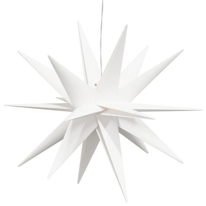 juledekorationer med LED-lys 3 stk. 43 cm foldbar hvid