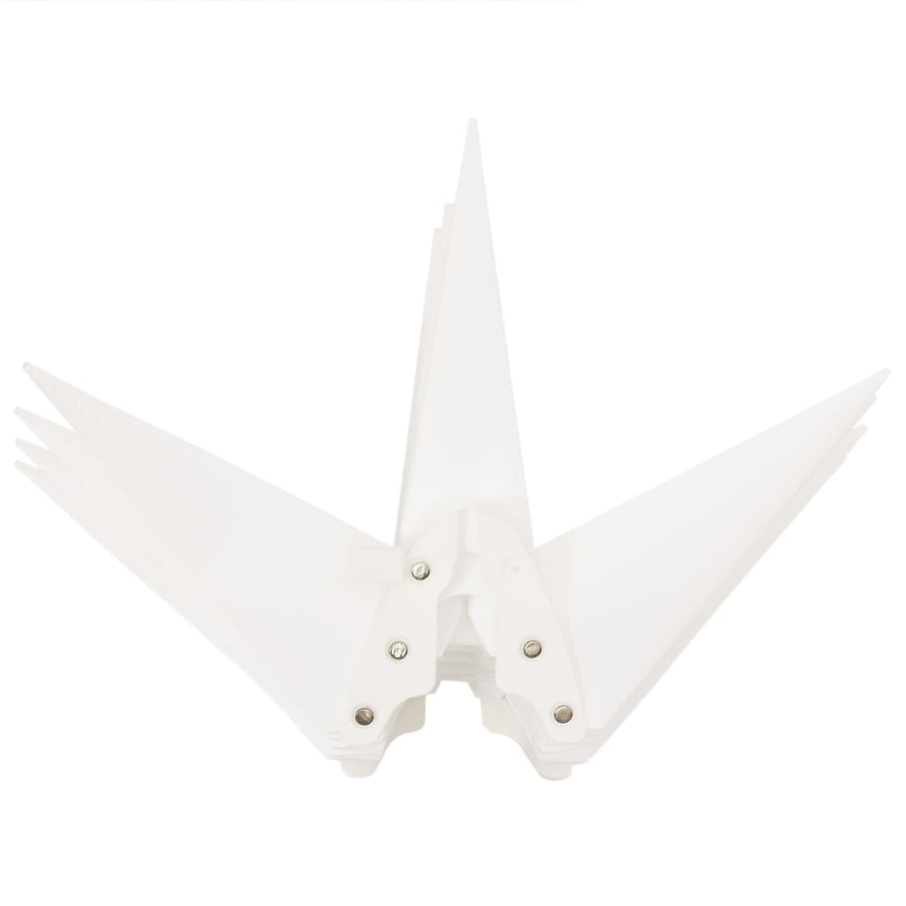 juledekorationer med LED-lys 3 stk. 43 cm foldbar hvid