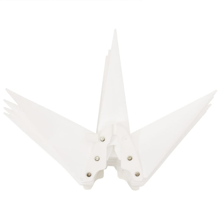 juledekorationer med LED-lys 3 stk. 43 cm foldbar hvid
