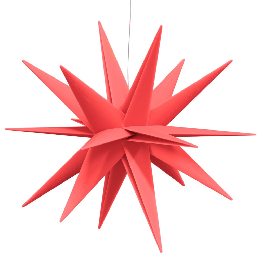 juledekorationer med LED-lys 3 stk. 57 cm foldbar rød