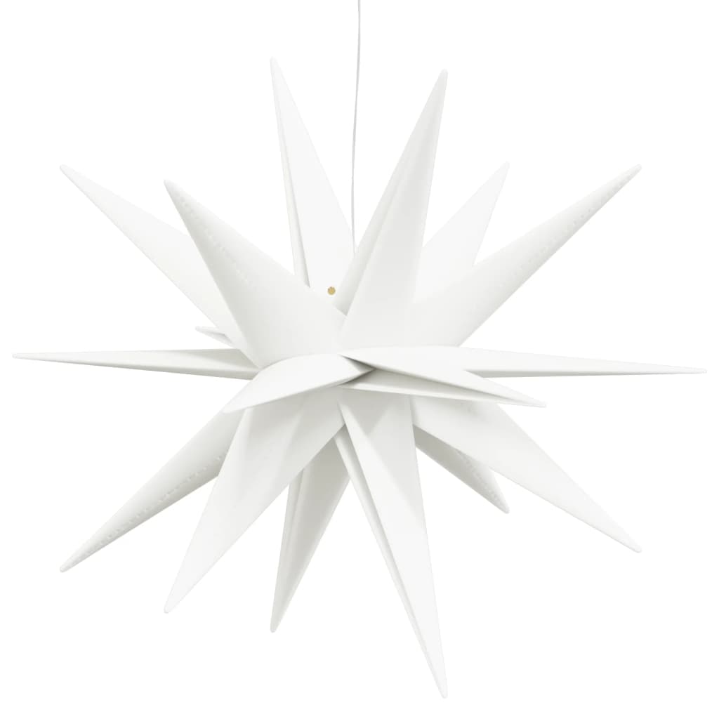 juledekorationer med LED-lys 3 stk. 57 cm foldbar hvid