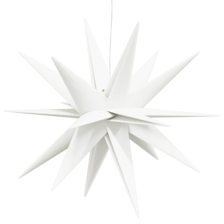 juledekorationer med LED-lys 3 stk. 57 cm foldbar hvid